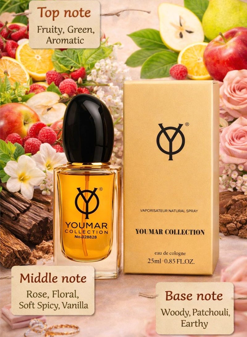 YOUMAR Luxury Woody Vanilla Perfume for Women | Long-Lasting Patchouli Scent (25ml) | Youmar Collection No. 8828 - Image 2